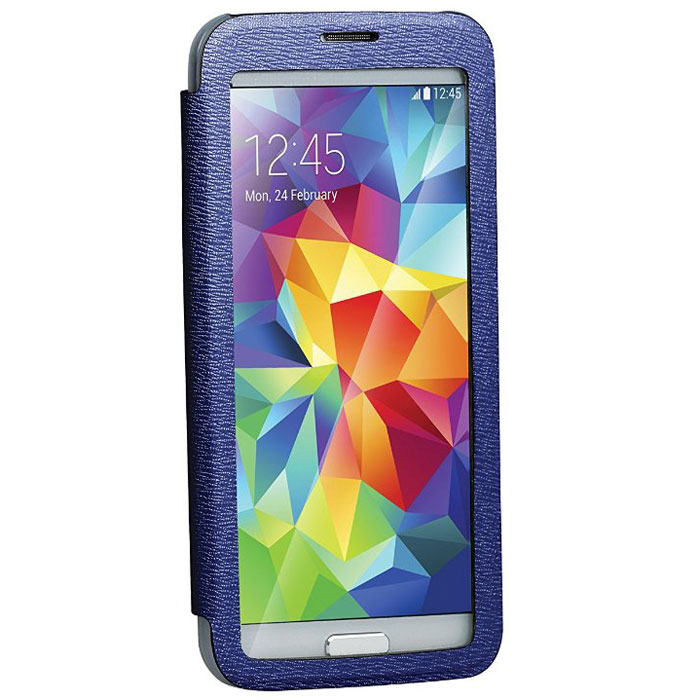 Promate Lucent-S5 чехол для Samsung Galaxy S5, Dark Blue00007911 Promate Lucent-S5 чехол для Samsung Galaxy S5, Dark Blue00007911Promate Lucent-S5 - симпатичный стильный чехол с прозрачной флип-крышкой, которая позволяет наблюдать за экраном вашего Samsung Galaxy S5, при этом защищая смартфон от царапин и потертостей. Его дизайн специально разработан для Galaxy S5, что гарантирует максимально плотное прилегание смартфона к чехлу, при это обеспечивая полный доступ ко всем портам и кнопкам управления.