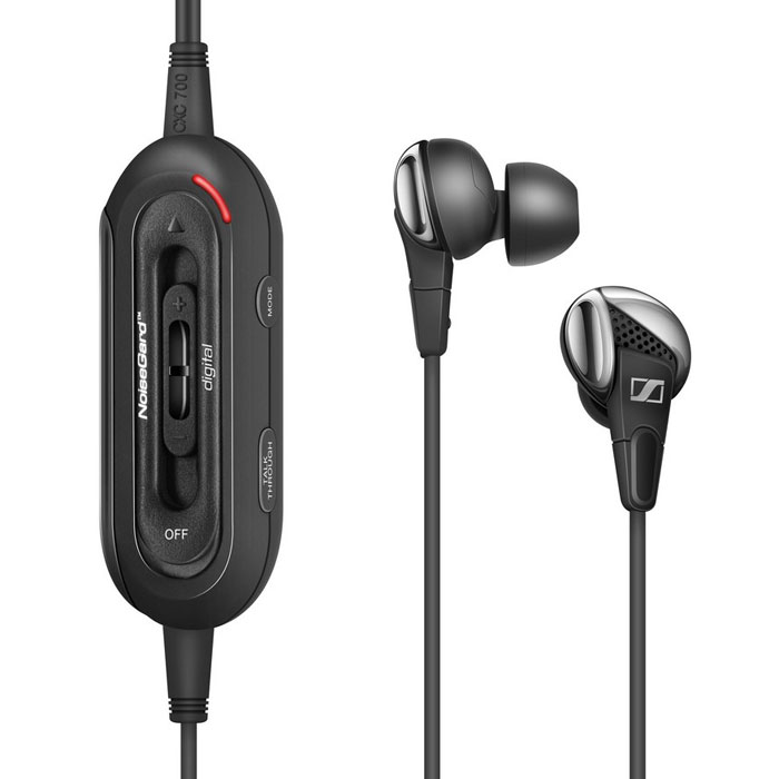 Sennheiser CXC 700 наушникиCXC 700 WEST Sennheiser CXC 700 наушникиCXC 700 WESTС наушниками Sennheiser CXC 700 West Вы можете слушать музыку даже в самых шумных помещениях - кафе, поездах, автобусах, метро и т.п., поскольку они оснащены трехступенчатой системой активного шумоподавления NoiseGuard, позволяющей избавляться даже от самых сильных внешних шумов. Управлять системой шумоподавления можно с помощью специального блока управления, который расположен на кабеле. Вы можете выбрать один из трех режимов работы - в одном режиме подавляются шумы в диапазоне от 100 до 400 Гц, в другом - шумы в диапазоне 400-3000 Гц, есть режим, который нейтрализует шумы в диапазоне от 100 до 3000 Гц. Высококачественная динамическая система обеспечивает сбалансированное, натуральное звучание Система активного шумоподавления Идеально подходят для всех MP3, DVD, CD-плееров, iPod и iPhone, а также для портативных медиа-плееров