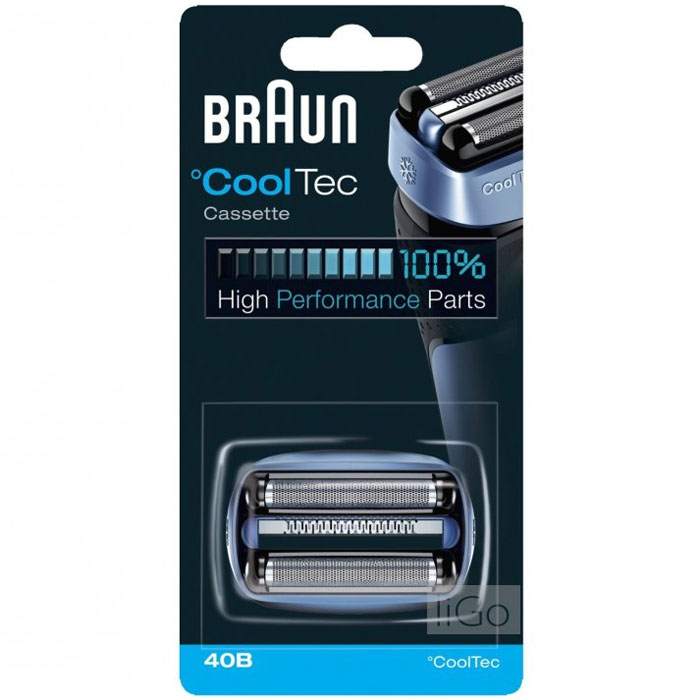 Braun 40B сетка + режущий блок для бритв CoolTec81461534 Braun 40B сетка + режущий блок для бритв CoolTec81461534За время эксплуатации вашей бритвы бреющие части неизбежно изнашиваются, и это безусловно отражается на качестве и комфорте бритья. Рекомендуется менять расходные части вашей бритвы CoolTec каждые 18 месяцев. Режущий блок Braun 40B для бритв CoolTec подходит для моделей CT2s, CT2cc, CT3cc, CT4s, CT4cc, CT5cc, CT6cc.