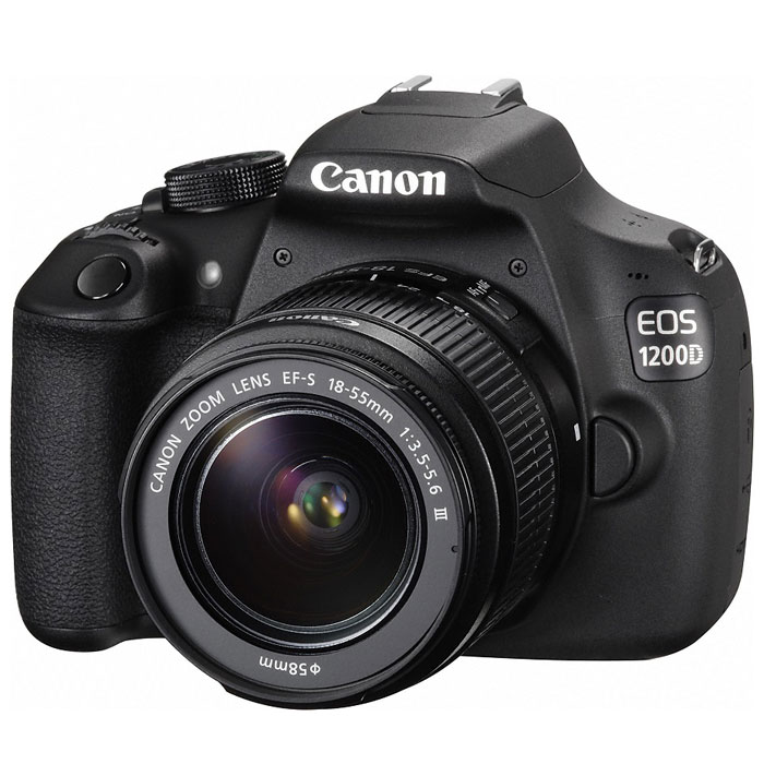 Canon EOS 1200D Kit 18-55 III, Black цифровая зеркальная фотокамера9127B009 Canon EOS 1200D Kit 18-55 III, Black цифровая зеркальная фотокамера9127B009Цифровая зеркальная фотокамера Canon EOS 1200D выпускается с сопутствующим приложением «Помощник EOS» (EOS Companion) для мобильных устройств. Это приложение содержит обучающие материалы и полезные советы, которые помогут пользователю получить максимальную отдачу от новой камеры. Модель EOS 1200D сочетает в себе передовую систему обработки изображений Canon и удобные, интуитивно понятные элементы управления; кроме того, в камере предусмотрены режимы автоматической съемки, так что даже у новичка легко получится сделать великолепные снимки. Приложение Помощник EOS: С помощью приложения Помощник EOS и удобного руководства для начинающих пользователь сможет быстро освоить управление камерой и ее функции и уверенно начать фотографировать особые моменты своей жизни. Приложение содержит ряд видеоуроков и пошаговых упражнений, которые позволяют освоить основы искусства фотографии в удобном для начинающего фотографа темпе. Раздел «Творчество» построен на ...