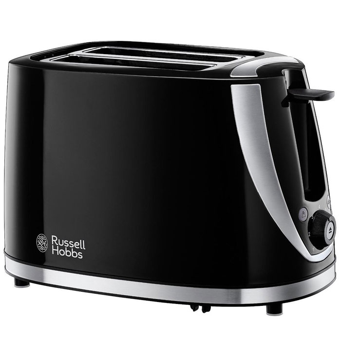 Russell Hobbs 21410-56 Stylis, Black тостер21410-56 Russell Hobbs 21410-56 Stylis, Black тостер21410-56Тостер Russell Hobbs 21410-56 Stylis на 2 тоста, выполненный в черном корпусе и акцентами из нержавеющей стали обладает экстра-широкими слотами для поджаривания толстых ломтиков хлеба, булочек или багетов. Устройство оснащено функцией экстра-подъема, что позволит контролировать процесс поджаривания без прерывания цикла приготовления. Кроме того, в тостере предусмотрена функция разморозки и разогрева. Стильный черный тостер со стальными акцентами Экстра широкие слоты с функцией экстра подъема: идеально подходит для поджаривания толстых ломтиков хлеба, чайного пирога или булочек Световая индикация Съемный поддон для крошек Регулируемая степень поджаривания Решетка для разогрева