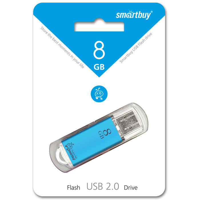 SmartBuy V-Cut 8GB, Silver USB-накопительSB8GBVC-S SmartBuy V-Cut 8GB, Silver USB-накопительSB8GBVC-SФлеш-накопитель SmartBuy V-Cut имеет классическую и удобную форму. При малых размерах у устройства большой объем памяти - 8 Гб. У флешки есть отверстие для шнурка, что позволит носить ее всегда с собой. Совместим с Windows 8/7/XP/2000/Vista, Mac OS 8.6 и Linux 2.4.0 (или выше). Пропускная способность интерфейса: 480 Мбит/сек