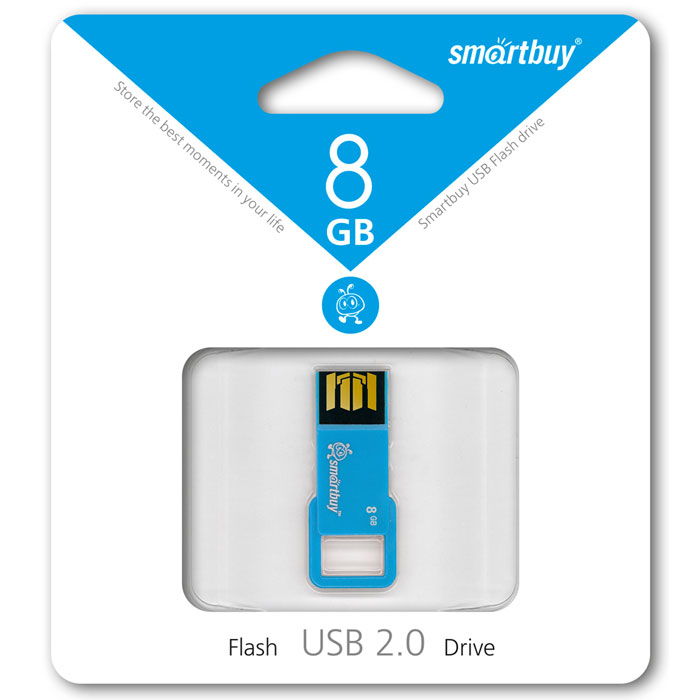 SmartBuy BIZ 8GB, Blue USB-накопительSB8GBBIZ-Bl SmartBuy BIZ 8GB, Blue USB-накопительSB8GBBIZ-BlSmartBuy BIZ 8GB - компактный и легкий USB-накопитель, который поможет вам сохранить большой объем информации различного типа. Для удобства ношения предусмотрено ушко, которое позволяет носить флешку с собой в качестве брелока на ключах. Пропускная способность интерфейса: 480 Мбит/сек Совместим с: Windows 7, Windows 8, Windows Vista, Windows XP, Windows 2000, Linux, MAC OS X