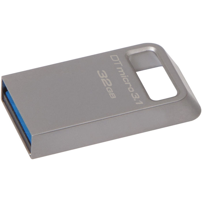 Kingston DataTraveler Micro 3.1 32GB USB-накопительDTMC3/32GB Kingston DataTraveler Micro 3.1 32GB USB-накопительDTMC3/32GBKingston DataTraveler Micro 3.1 - это сверхкомпактный и легкий USB-накопитель без колпачка, поддерживающий высокую скорость интерфейса USB 3.1 (до 100 МБ/с для чтения и до 15 МБ/с для записи). Он имеет настолько компактные размеры, что его можно оставить подключенным к ноутбуку, даже когда вы его не используете. Кроме того, накопитель имеет прочное кольцо для брелоков. С помощью этого устройства с автоматической настройкой конфигурации вы сможете хранить до 32 ГБ музыки, фильмов, файлов и других данных. Он идеально подходит для использования с планшетами, ноутбуками, автомобильными стереосистемами и телевизорами. Накопитель может работать в температурном диапазоне от 0°C до 60°C, а храниться при температуре от -20°C до 85°C. Поддержка ОС: Windows 8.1, Windows 8, Windows 7, Windows Vista, Linux, ChromeOS, Mac OS X 10.7 и выше