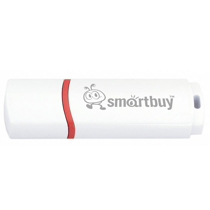SmartBuy Crown 32GB, White USB-накопительSB32GBCRW-W SmartBuy Crown 32GB, White USB-накопительSB32GBCRW-WВ дизайне SmartBuy Crown - простота и стиль, а отверстие для шнурка позволяет прикрепить накопитель к вашему телефону или связке ключей, чтобы он всегда был под рукой. Дизайн устройства предусмотрен таким образом, что колпачок можно прикрепить сзади корпуса (по типу шариковой ручки), что позволяет не потерять его. Простой, и стильный дизайн Отверстие для шнурка Колпачок можно прикрепить сзади (по типу шариковой ручки), чтобы он не потерялся Пропускная способность интерфейса: 480 Мбит/сек