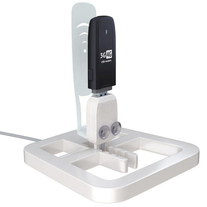 РЭМО Connect Travel, White усилитель сигнала для USB модемовConnect Travel РЭМО Connect Travel, White усилитель сигнала для USB модемовConnect TravelУсилитель интернет-сигнала РЭМО Connect Travel предназначен для повышения эффективности работы USB-модемов (в сетях GSM, UMTS, HSDPA, 3G, Wi-Max, LTE) и увеличения зоны покрытия интернета. Также позволяет увеличить радиус действия USB-устройств, работающих по технологии Bluetooth и Wi-Fi. Connect Travel имеет современный дизайн, легок в сборке и установке, не требует вскрытия модема (что позволяет сохранить гарантию производителя) и каких-либо переходников. Это самый компактный представитель в линейке усилителей интернет-сигнала, при этом он поставляется в блистерной упаковке. Усилитель интернет-сигнала Connect Travel представляет собой отражатель, который крепится к держателю для USB-модема. На одной из сторон держателя располагается три присоски, которые обеспечивают множество вариаций установки изделия, что рассмотрено на приложенных ниже фотографиях. Предусмотрено два вида установки усилителя интернет-сигнала: вертикально с помощью присосок (например, к стеклу) и горизонтально с...
