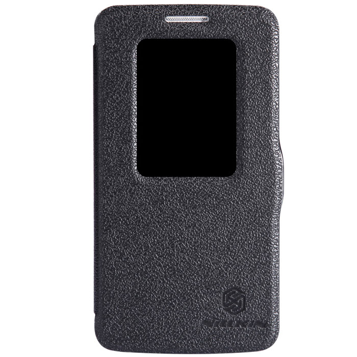 Nillkin Fresh Series Leather Case чехол для LG G2 mini (D618), BlackT-N-LD618-001 Nillkin Fresh Series Leather Case чехол для LG G2 mini (D618), BlackT-N-LD618-001Чехол Nillkin Fresh Series Leather Case сделан из высококачественного поликарбоната и экокожи. Он надежно фиксирует и защищает смартфон при падении. Обеспечивает свободный доступ ко всем разъемам и элементам управления. Уникальный дизайн чехла с окном для экрана, в котором отображаются все важные иконки. Нет необходимости открывать чехол для того, чтобы установить время, выбрать музыку, сделать фото, ответить на звонок или прочитать сообщение.