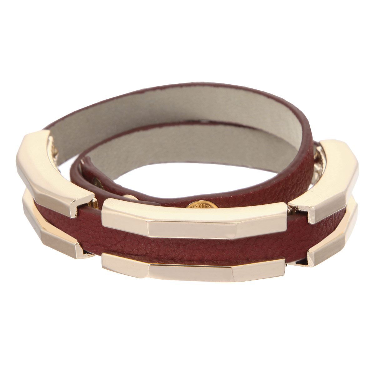 Браслет Taya, цвет: темно-красный. T-B-8054-BRAC-D.REDT-B-8054-BRAC-D.RED Браслет Taya, цвет: темно-красный. T-B-8054-BRAC-D.REDT-B-8054-BRAC-D.REDСтильный женский браслет Taya выполнен из натуральной кожи, оформлен тремя элементами оригинальной формы из ювелирного сплава. Изделие застегивается на кнопки, длина регулируется. Такой браслет позволит вам с легкостью воплотить самую смелую фантазию и создать собственный неповторимый образ.