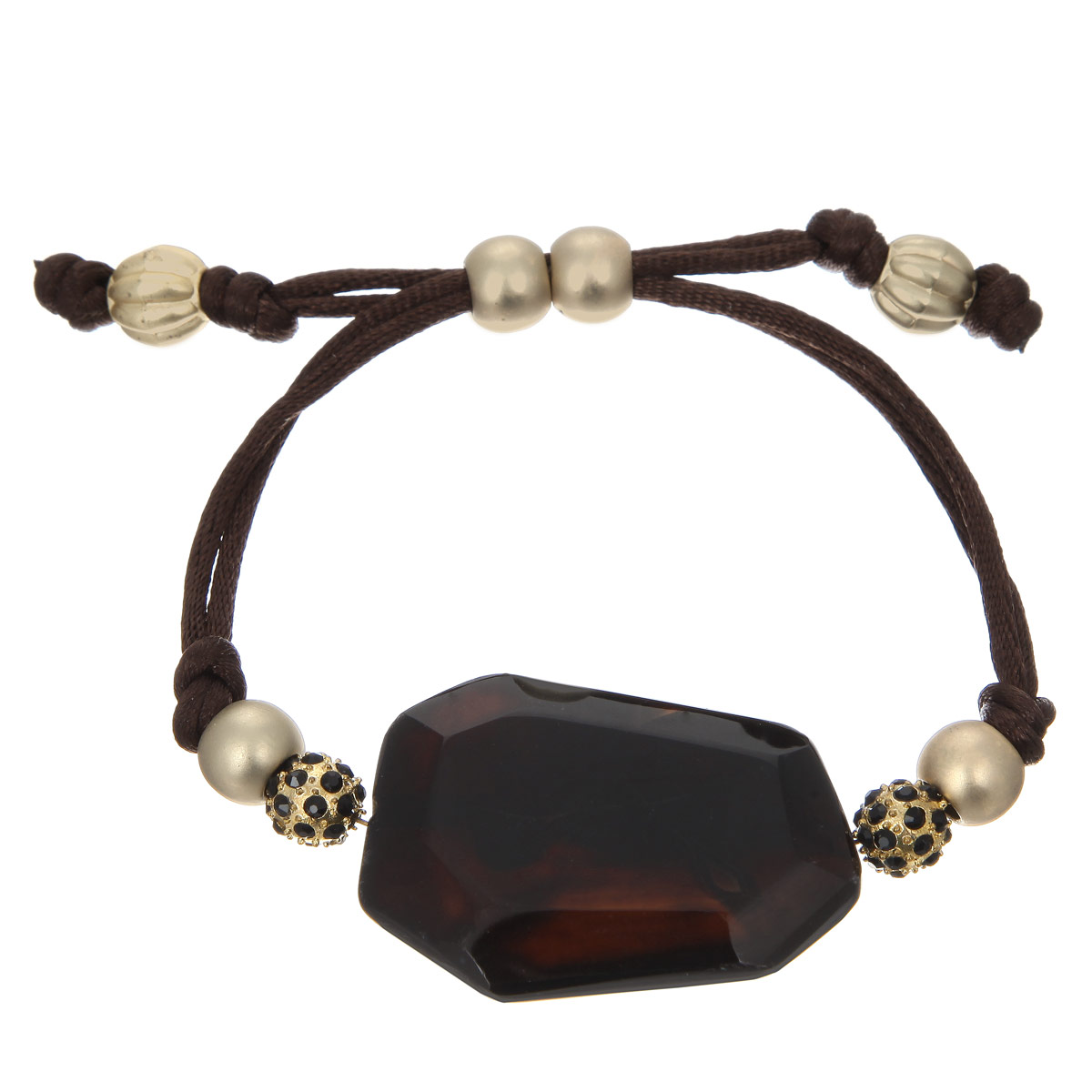 Браслет Taya, цвет: золотистый, черный. T-B-4426-BRAC-GL.BLACKT-B-4426-BRAC-GL.BLACK Браслет Taya, цвет: золотистый, черный. T-B-4426-BRAC-GL.BLACKT-B-4426-BRAC-GL.BLACKМодный женский браслет Taya выполнен из текстильных шнуров и декоративных элементов. Модель оформлена камнем и бусинами. Длина браслета регулируется при помощи двух нитей с фиксатором. Длина браслета регулируется при помощи двух нитей с фиксатором. Красивое и необычное украшение блестяще подчеркнет ваш изысканный вкус и поможет внести разнообразие в привычный образ.