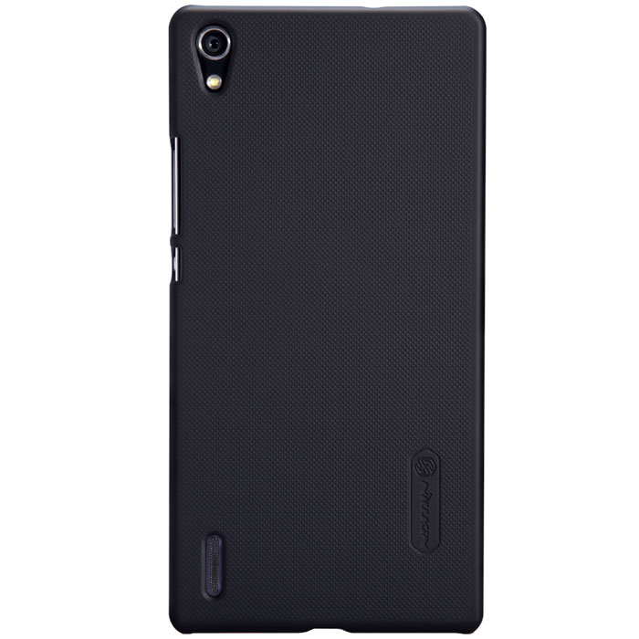 Nillkin Super Frosted Shield чехол для Huawei Ascend P7, BlackT-N-HAP7-002 Nillkin Super Frosted Shield чехол для Huawei Ascend P7, BlackT-N-HAP7-002Чехол Nillkin Super Frosted Shield для Huawei Ascend P7 изготовлен из экологически чистого поликарбоната путем высокотемпературной высокоточной формовки. Обе стороны чехла выполнены в соответствии с самой современной технологией изготовления матовых материалов, устойчивых к оседанию пыли, и покрыты краской, светящейся под воздействием ультрафиолета. Элегантный дизайн, чехол приятен на ощупь. Жесткость чехла предотвращает телефон от повреждений во время транспортировки. Размер чехла точно соответствует размеру телефона с четким соответствием всех функциональных отверстий. Вы можете использовать чехол, как вам будет удобно. Он изготовлен из цельной пластины методом загиба, износостойкий, устойчив к оседанию пыли, не скользит, устойчив к образованию отпечатков, легко чистится. Супертонкий Не скользит в руках