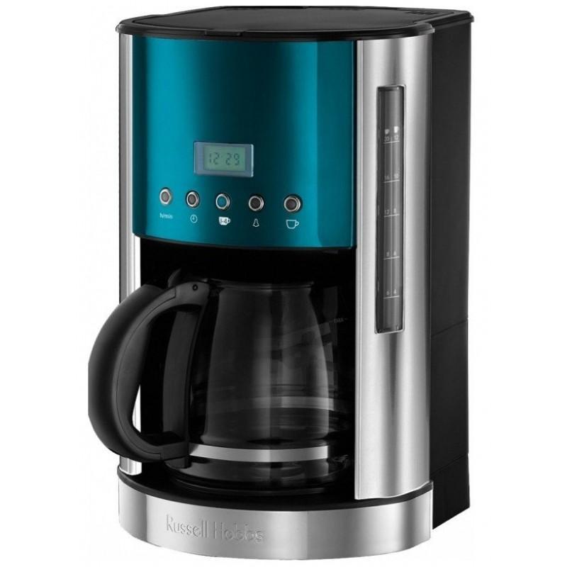 Russell Hobbs 21790-56 Jewels Topaz, Blue кофеварка21790-56 Russell Hobbs 21790-56 Jewels Topaz, Blue кофеварка21790-56Невероятно гладкая, стильная и такая аккуратная в вашем интерьере, кофеварка Jewels Topaz приготовит до 12 чашек ароматного кофе за один раз. Емкости стеклянного кувшина (1.8 литра) хватит на весь офис или для всех ваших утренних гостей дома. Кофеварка обладает функцией выбора крепости заваривания, что означает выбор насыщенного и крепкого или мягкого и менее крепкого вкуса свежесваренного кофе, отвечающего именно вашему вкусу. А программируемый таймер приготовит ваш напиток именно тогда, когда вы этого пожелаете.