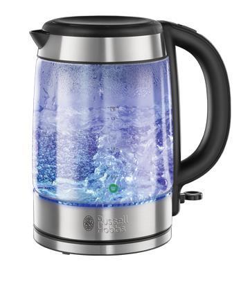 Russell Hobbs 21600-70 Basic Glass электрочайник21600-70 Russell Hobbs 21600-70 Basic Glass электрочайник21600-70Изящный и стильный чайник в прозрачном корпусе и акцентами из нержавеющей стали - чайник, который на любой рабочей поверхности будет выглядить стильно и элегантно. Чайник выполнен из премиального стекла Schott glass и обладает полной подсветкой корпуса в синем цвете - да, вы сможете видеть, как этот чайник закипает.