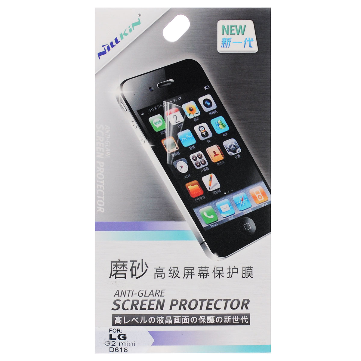 Nillkin Screen Protector защитная пленка для LG G2 Mini (D618), матоваяSP-048 Nillkin Screen Protector защитная пленка для LG G2 Mini (D618), матоваяSP-048Защитная пленка Nillkin Screen Protector для LG G2 Mini (D618) сохраняет экран гладким и предотвращает появление на нем царапин и потертостей. Структура пленки позволяет ей плотно удерживаться без помощи клеевых составов. Пленка практически незаметна на экране устройства и сохраняет все характеристики цветопередачи и чувствительности сенсора.