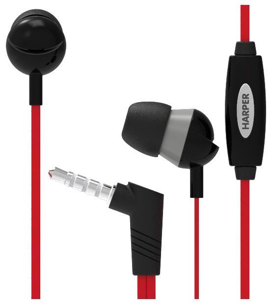 Harper HV-102, Red наушникиHV-102 red Harper HV-102, Red наушникиHV-102 redМодель наушников Harper HV-102 предлагается в трех цветах: черном, белом и красном. Наушники оснащены встроенным микрофоном, а также пультом для быстрого и удобного переключения между музыкой и вызовами. L-образный штекер наушников Harper HV-102 обеспечит прочность и долговечность кабеля, а для обеспечения максимального комфорта в комплекте идут силиконовые накладки 3 разных размеров для максимального комфорта.