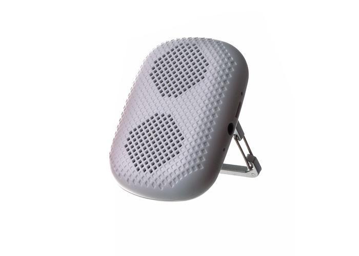 Harper PS-041, White портативная колонкаPS-041 White Harper PS-041, White портативная колонкаPS-041 WhiteHarper PS-041 позволит прослушивать любимые треки где бы вы не находились. Мини-колонка достаточно компактная и легкая. Ее можно взять с собой на прогулку, в дорогу или на природу. Посредством беспроводного канала динамик легко подключается практически к любому современному устройству, в том числе смартфону, планшету или ноутбуку, при этом радиус действия сигнала составляет до 10 метров. В случае, когда плеер не оснащен модулем беспроводной связи, его подключение к мини-колонке производится через порт AUX. Все кнопки управления находятся на задней панели. LED индикатор, вынесенный на боковую грань, сообщит пользователю о низком заряде аккумулятора. Чтобы ответить на звонок, вам не нужно доставать телефон из кармана, достаточно кратко нажать на кнопку Hand-Free. Встроенный микрофон расположен рядом с разъемом для подзарядки и входом AUX. Мини-колонка оснащена карабином, который позволяет установить устройство на ровную поверхность или пристегнуть к сумке. Время работы через...