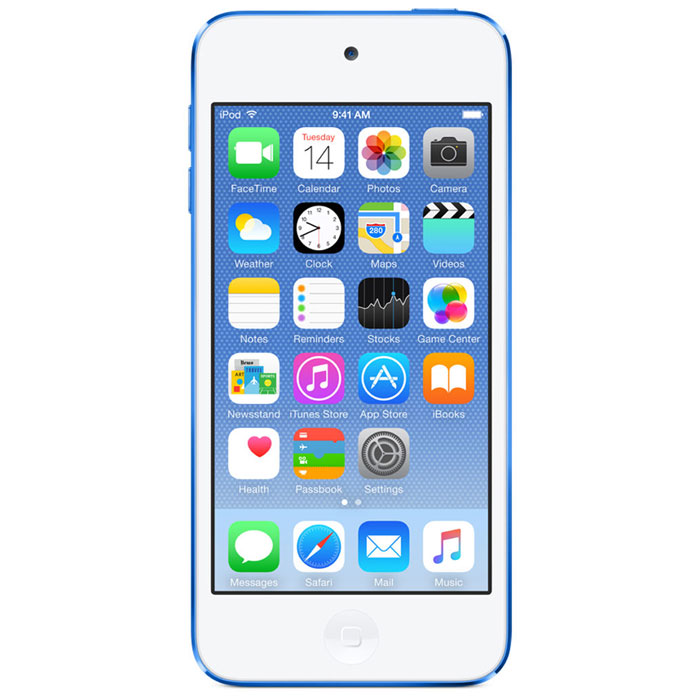 Apple iPod Touch 6G 32GB, Blue mp-3 плеерMKHV2RU/A Apple iPod Touch 6G 32GB, Blue mp-3 плеерMKHV2RU/AApple iPod Touch 6G - это отличный способ уместить всю медиатеку в кармане. iTunes Store, самый большой в мире каталог музыки, наполнит ваш iPod touch любимыми песнями. iCloud обеспечит автоматический доступ ко всем вашим покупкам со всех ваших Apple-устройств - совершенно бесплатно. А сервис Apple Music, доступный прямо в приложении Музыка, произведет сильное впечатление. В Apple iPod Touch 6G встроен 64-битный процессор A8 уровня настольных компьютеров, разработанный Apple. Благодаря ему производительность увеличилась до шести раз по сравнению с моделью предыдущего поколения, а скорость графики выросла до 10 раз - теперь ваши любимые игры работают быстрее и выглядят ещё реалистичнее, чем прежде. Время работы от аккумулятора не изменилось - до 40 часов воспроизведения музыки и до 8 часов воспроизведения видео. Сопроцессор движения M8 постоянно измеряет данные ваших движений, используя передовые датчики, в том числе гироскоп и акселерометр....