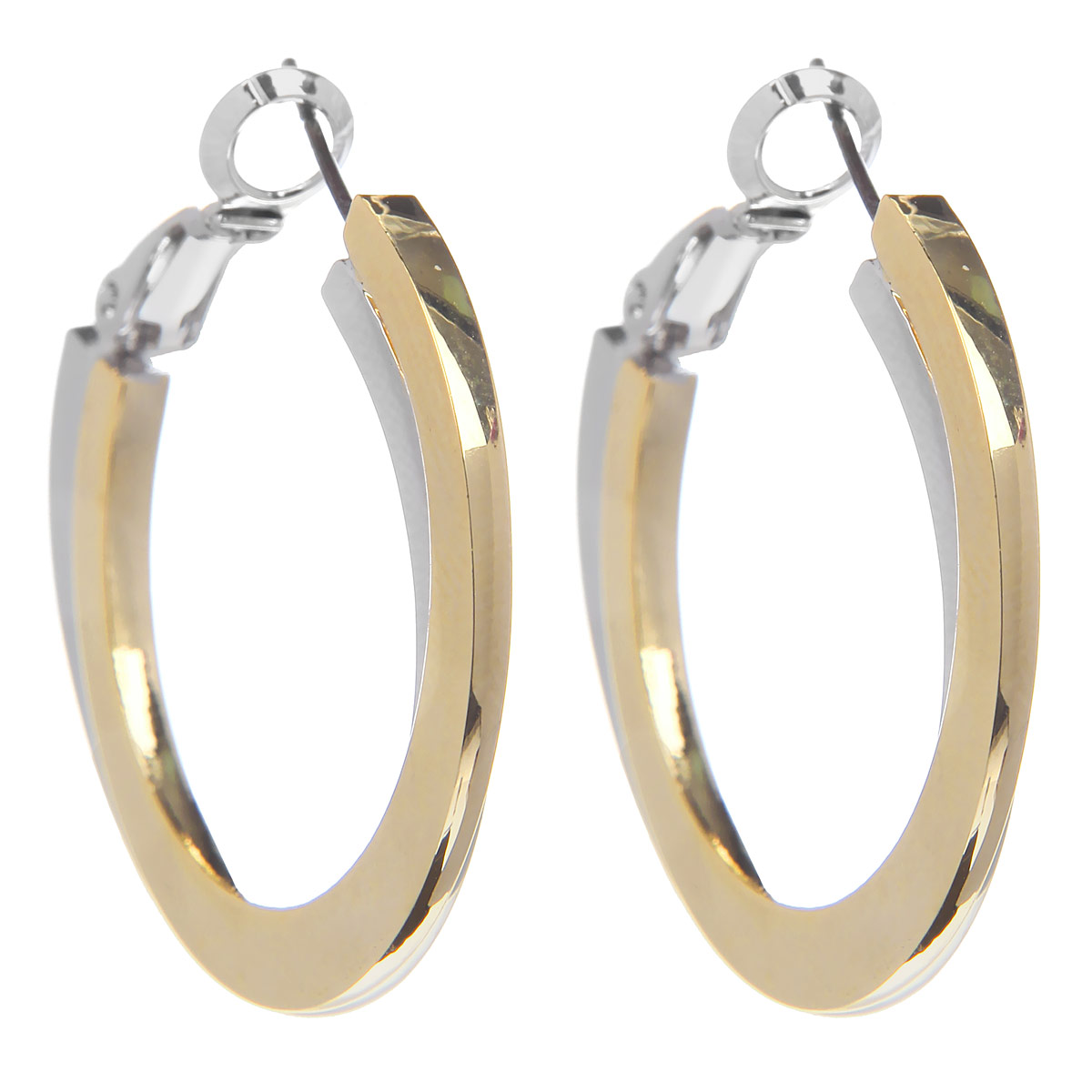 Серьги Taya, цвет: серебристый, золотистый. T-B-6092T-B-6092-EARR-SL.GOLD Серьги Taya, цвет: серебристый, золотистый. T-B-6092T-B-6092-EARR-SL.GOLDОригинальные серьги Taya, выполненные из гипоаллергенного сплава на основе латуни, представляют собой соединенные кольца из металла золотистого и серебристого оттенка. Имеют надежную застежку в виде булавки, что обеспечивает надежное удержание серьги. Такие серьги позволят вам с легкостью воплотить самую смелую фантазию и создать собственный, неповторимый образ.