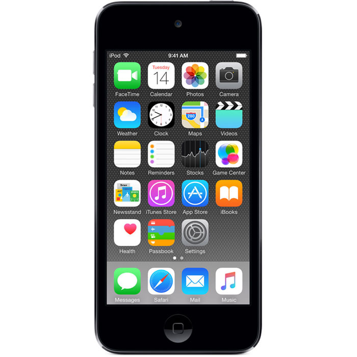 Apple iPod Touch 6G 32GB, Space Grey mp-3 плеерMKJ02RU/A Apple iPod Touch 6G 32GB, Space Grey mp-3 плеерMKJ02RU/AApple iPod Touch 6G - это отличный способ уместить всю медиатеку в кармане. iTunes Store, самый большой в мире каталог музыки, наполнит ваш iPod touch любимыми песнями. iCloud обеспечит автоматический доступ ко всем вашим покупкам со всех ваших Apple-устройств - совершенно бесплатно. А сервис Apple Music, доступный прямо в приложении Музыка, произведет сильное впечатление. В Apple iPod Touch 6G встроен 64-битный процессор A8 уровня настольных компьютеров, разработанный Apple. Благодаря ему производительность увеличилась до шести раз по сравнению с моделью предыдущего поколения, а скорость графики выросла до 10 раз - теперь ваши любимые игры работают быстрее и выглядят ещё реалистичнее, чем прежде. Время работы от аккумулятора не изменилось - до 40 часов воспроизведения музыки и до 8 часов воспроизведения видео. Сопроцессор движения M8 постоянно измеряет данные ваших движений, используя передовые датчики, в том числе гироскоп и акселерометр....