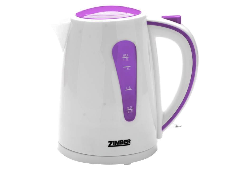 Zimber ZM-10843 электрический чайникZM-10843 Zimber ZM-10843 электрический чайникZM-10843Быстро вскипятить воду или поддерживать ее горячей в течение долгого времени поможет чайник Zimber. На рынке бытовой техники этот прибор пользуется неизменной популярностью благодаря высокому качеству, безопасности и удобству в использовании. Чайник оснащен скрытым нагревательным элементом, что очень удобно – он более долговечен, чем спираль, и не подвержен образованию накипи. Для безопасного использования в чайниках Zimber предусмотрены функции автоматического отключения при отсутствии воды или открытии крышки, а также встроенная защита от перегрева. Яркие цвета несомненно порадуют и внесут краски в Вашу кухню!