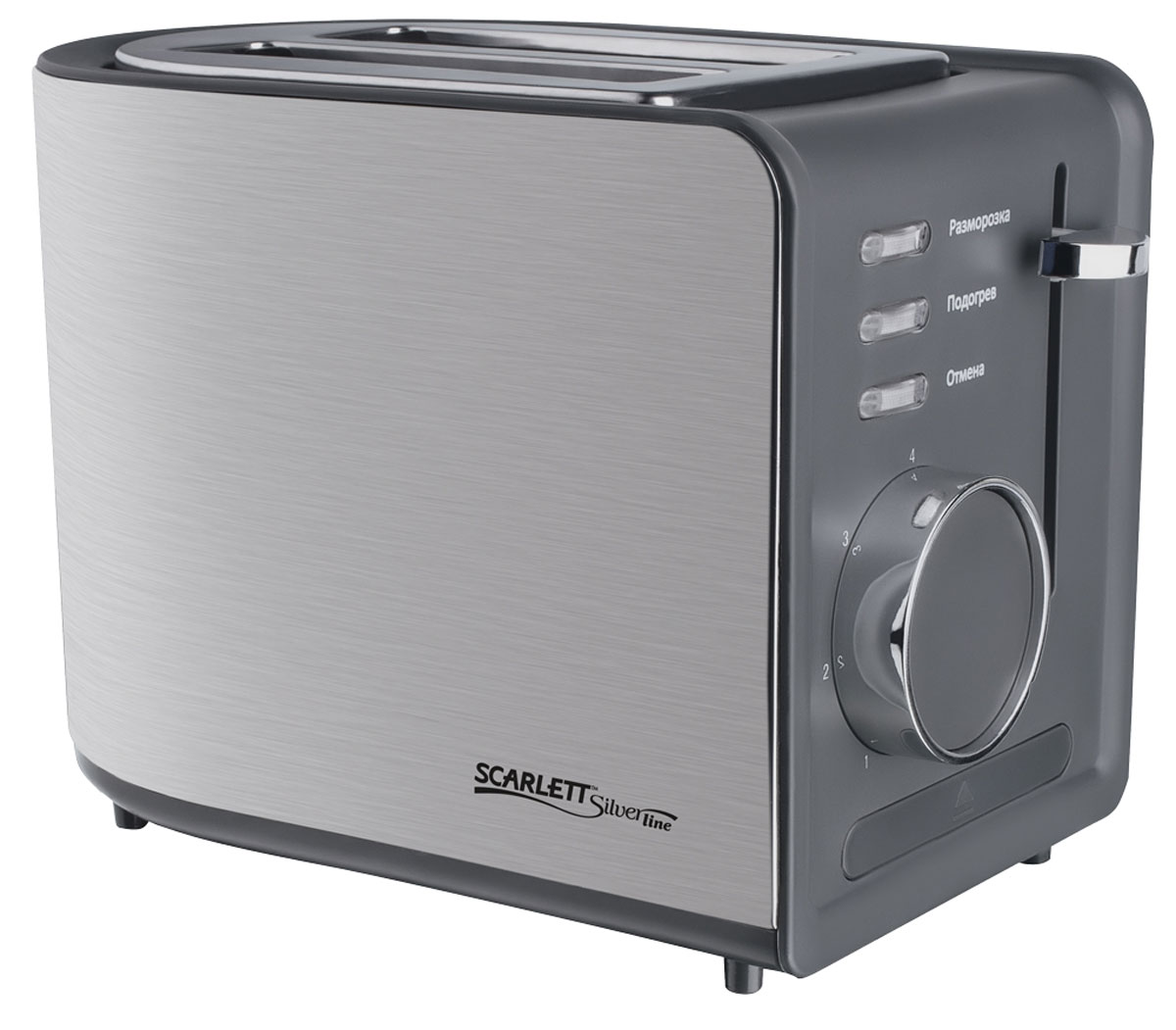 Scarlett SL-TM11555 тостерSL-TM11555 Scarlett SL-TM11555 тостерSL-TM11555Тостер Scarlett SL-TM11555 идеально подходит для поджаривания хлеба на завтрак или на закуску. Он имеет семипозиционный таймер приготовления, что позволяет настроить желаемую степень поджаривания. Поддон для крошек является съемным, что облегчает чистку тостера.