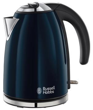Russell Hobbs 18947-70 Colours, Royal Blue электрочайник18947-70 Russell Hobbs 18947-70 Colours, Royal Blue электрочайник18947-70Добавьте больше цвета на вашу кухню с чайником Colours Royal Blue. Стильный, изящный чайник, выполеннный в лакированном корпусе королевского синего цвета с полированными акцентами и тиснением логотипа Russell Hobbs безусловно добавит совеременную элегантность на вашу кухню. Объем 1.7 литра, приготовление до шести чашек, этого будет достаточно для всей семьи или офисной кухни. Поворотное основание 360° будет комфортным для пользования чайником левой или правой рукой. Встроенный отсек для хранения шнура избавит от лишних проводов и будет удобен при хранении чайника.