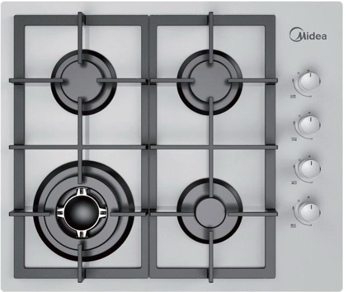 Midea Q404GFD Wh варочная панель газоваяQ404GFD-WH Midea Q404GFD Wh варочная панель газоваяQ404GFD-WHГазовая независимая варочная поверхность Q404GFD-WH выполнена в классическом дизайне. Она придаст вашей кухне элегантность, а работе на кухне простоты и комфорта. Для вашей безопасности существует такая полезная функция, как контроль над утечкой газа, которая обезопасит вас от неприятных инцидентов.