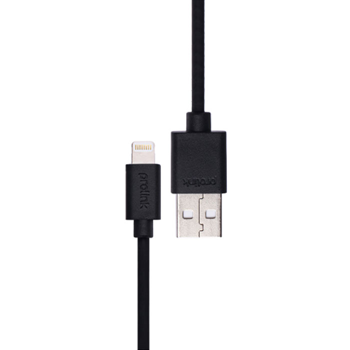 Prolink PB341, Black USB-кабель Apple Lightning (1 м)PB341BK Prolink PB341, Black USB-кабель Apple Lightning (1 м)PB341BKКабель Prolink PB341 создан для подключения iPhone, iPad или iPod с разъёмом Lightning к порту USB на компьютере для синхронизации и подзарядки, либо к адаптеру питания Apple USB для удобной подзарядки напрямую от розетки питания. В Prolink PB341 использованы оригинальные чипы, что позволяет гарантировать на 100% совместимость и работоспособность с оригинальными устройствами Apple. Применение меди в разъёмах, где происходит контакт и проводов OFC, позволяет на 30% улучшить передачу сигнала по сравнению со стандартными кабелями. Не смотря на столь малые размеры штекера с 8-ю контактами, подключение очень быстрое и надёжное благодаря симметричному расположению контактов с каждой стороны и закруглённым углам.