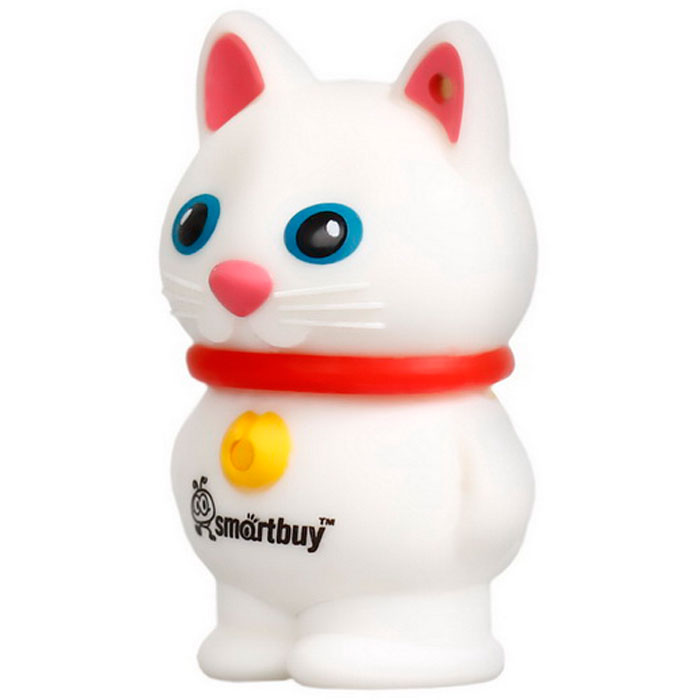 SmartBuy Wild Series Catty, White 16GB USB-накопительSB16GBCatW SmartBuy Wild Series Catty, White 16GB USB-накопительSB16GBCatWФлэш-носитель USB Flash Smartbuy Wild Series Catty изготовлен из качественного прорезиненного материала линии Soft Touch, который исключает возможность попадания внутрь устройства пыли или появление царапин. Корпус имеет форму кошки и оснащен специальной влагозащитой. Кроме прорезиненного корпуса сохранность внутренностям флешки гарантирует колпачок, плотно прилегающий к каркасу.