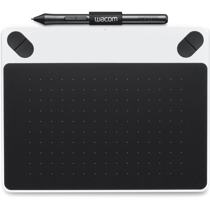Wacom Intuos Draw Pen S, White графический планшет (CTL-490DW-N)4949268619387 Wacom Intuos Draw Pen S, White графический планшет (CTL-490DW-N)4949268619387Вы новичок и только ищете свой собственный стиль? Intuos Draw помогает творить с удовольствием. С легкостью рисовать, раскрашивать и редактировать - все это благодаря графическому планшету. Всё необходимое для художника - в одном инструменте. Если вы готовы творить, Intuos Draw - это идеальный помощник на первом этапе. С помощью Intuos вы можете показать свое произведение всему миру. Опубликуйте произведение в сети, распечатайте его на бумаге или холсте, чтобы продемонстрировать его разными способами. Для загрузки доступна программа ArtRage Lite Наконечник пера чувствителен к 1024 уровням нажима Максимальная высота считывания пера: 16 мм Эргономичное перо без батареек с двумя кнопками Имитирующая бумагу поверхность планшета с соотношением сторон 16:10 Зеркально-симметричный дизайн планшета - для работы и правшей и левшей Четыре программируемые клавиши ExpressKeys для быстрого вызова функций Специальный держатель для его...