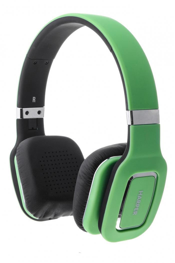 Harper HB-402, Green наушникиH00000467 Harper HB-402, Green наушникиH00000467Bluetooth Стерео Наушники с Микрофоном Складная конструкция Чистый звук с кабелем или без