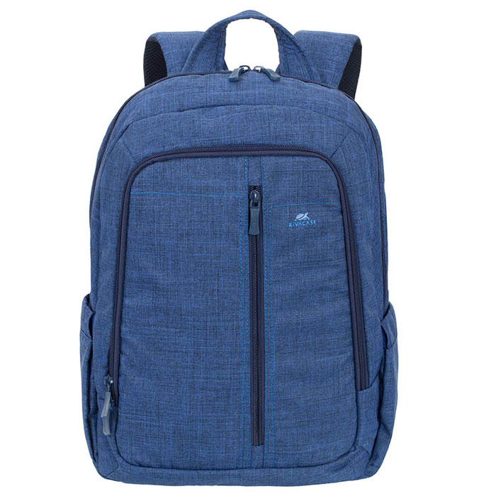 Riva 7560 рюкзак для ноутбука 15,6, BlueRivaCase 7560 blue Riva 7560 рюкзак для ноутбука 15,6, BlueRivaCase 7560 blueСтильный городской рюкзак для ноутбука Riva 7560 изготовлен из высококачественной водоотталкивающей ткани. Легкая конструкция с утолщенными стенками создана для защиты ноутбука от случайных ударов и царапин, а также от пыли и влаги. Основное отделение с вертикальной загрузкой имеет мягкие стенки и ремень для надежной фиксации ноутбука до 15.6. Рюкзак оборудован также внутренним отделением для планшета до 10.1. Внешний передний карман на молнии для хранения аксессуаров также имеет панель-органайзер для визитных карт, флэш-накопителей, смартфона, а два боковых кармана служат для размещения емкостей с водой. Двойная застежка молния обеспечивает удобный доступ к устройству. Мягкая ручка для переноски и наплечные ремни со смягчающими подкладками помогут чувствовать себя комфортно в самом долгом путешествии. Специальная система крепления ремешков на липучке закрепляет их и создает дополнительное удобство.
