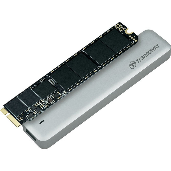 Transcend JetDrive 520 480GB SSD-накопитель для MacBook Air 11/13TS480GJDM520 Transcend JetDrive 520 480GB SSD-накопитель для MacBook Air 11/13TS480GJDM520Твердотельный накопитель Transcend JetDrive 520 можно установить на компьютеры MacBook Air, что позволит не только ускорить работу компьютера, но и расширить объем доступной дисковой памяти. Теперь не нужно бессмысленно перемещать файлы в тщетных попытках освободить немного свободного места на диске. В комплекты Transcend JetDrive входят твердотельные накопители объемом до 960 ГБ. Установив JetDrive в свой компьютер Mac, вы получаете столь необходимое дисковое пространство для хранения всей вашей музыки, видео и фотографий. JetDrive отличается надежностью и высокой скоростью передачи данных, которая значительно превосходит показатели стандартных твердотельных накопителей, установленных в Mac. Накопители этой серии обеспечат максимальную производительность более чем достаточную для выполнения большинства повседневных задач, таких как просмотр веб-сайтов, игры или работа с несколькими приложениями одновременно. В комплект Transcend JetDrive...