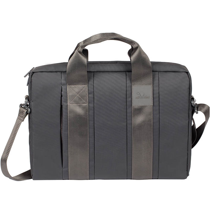 Riva 8830 сумка для ноутбука 15,6, GreyRivaCase 8830 grey Riva 8830 сумка для ноутбука 15,6, GreyRivaCase 8830 greyСумка Riva 8830 для ноутбука до 15.6 выполнена из плотного синтетического материала и имеет утолщенные стенки для лучшей защиты ноутбука от случайных ударов и царапин, а также от пыли и влаги. Два дополнительных внутренних отделения помогут удобно разместить все необходимые аксессуары, планшет до 10.1 и документы. На передней и задней стенке сумка имеет скрытое отделение на молнии для аксессуаров и документов. Двойная застежка молния предназначена для удобного доступа к устройству. Ручки из оригинальной, цельной стропы закреплены через всю поверхность сумки, это усиливает конструкцию сумки и позволяет переносить практически любой вес. Регулируемый съемный плечевой ремень служит для дополнительного удобства транспортировки.