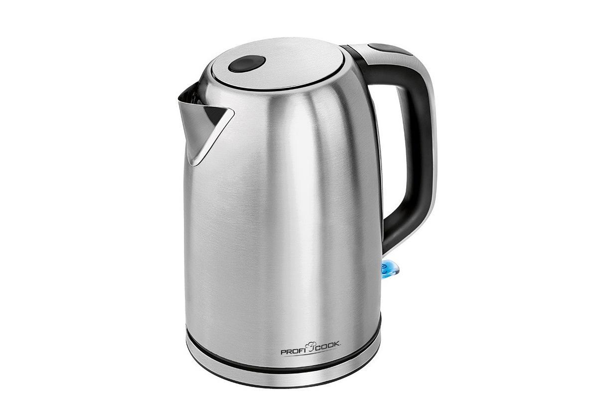 Profi Cook PC-WKS 1083 электрический чайникPC-WKS 1083 Profi Cook PC-WKS 1083 электрический чайникPC-WKS 1083Чайник оригинального дизайна изготовлен из нержавеющей стали и имеет увеличенный индикатор уровня воды. Чайник объемом 1,5 л отлично впишется в интерьер современной кухни.