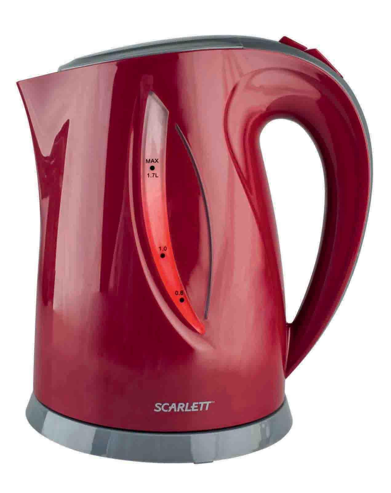 Scarlett SC-EK18P15 электрический чайникSC-EK18P15 Scarlett SC-EK18P15 электрический чайникSC-EK18P15Scarlett SC-EK18P15 – удобный и функциональный электрочайник. Модель имеет большой 1.7 л объем и высокую для такой емкости мощность. Это позволит получить полный чайник кипятка всего за пару минут. Высококачественный корпус из термостойкого пластика надолго сохранит температуру в резервуаре чайника, а также не позволит накипи оседать на стенках, что существенно упростит уход за прибором. К тому же такая компоновка не передает температуру на внешний корпус и никогда не обожжет вам руки. Нагревательный дисковый элемент закрытого типа обладает наиболее эффективной теплоотдачей и требует гораздо меньше ухода, чем его спиральные аналоги. Продуманная многоуровневая система защиты отключит чайник при закипании и снятии его с подставки, не позволит включить прибор при недостаточном уровне воды. Специальная компоновка поставки позволяет вращаться чайнику на 360 градусов, что не позволит повредить контакты при неправильной установке. Съемный фильтр против накипи легко извлекается для чистки...