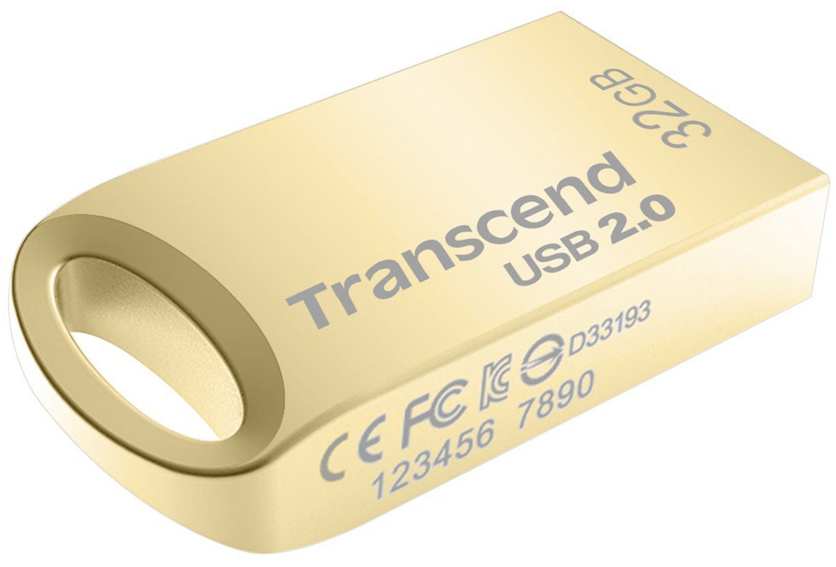 Transcend JetFlash 510 32GB, Gold USB-накопительTS32GJF510G Transcend JetFlash 510 32GB, Gold USB-накопительTS32GJF510GJetFlash 510 - крохотный металлический накопитель, который однозначно выделяется из сотни обычных флэш-драйвов, наводнивших рынок. После подключения к планшету или компьютеру, JetFlash 510 моментально расширяет память вашего устройства, и при этом, не занимая много места, как обычные флэш-драйвы. Вы даже можете использовать флэш-драйв с автомобильной USB-стереосистемой: просто загрузите ваши любые песни и наслаждайтесь дорогой.