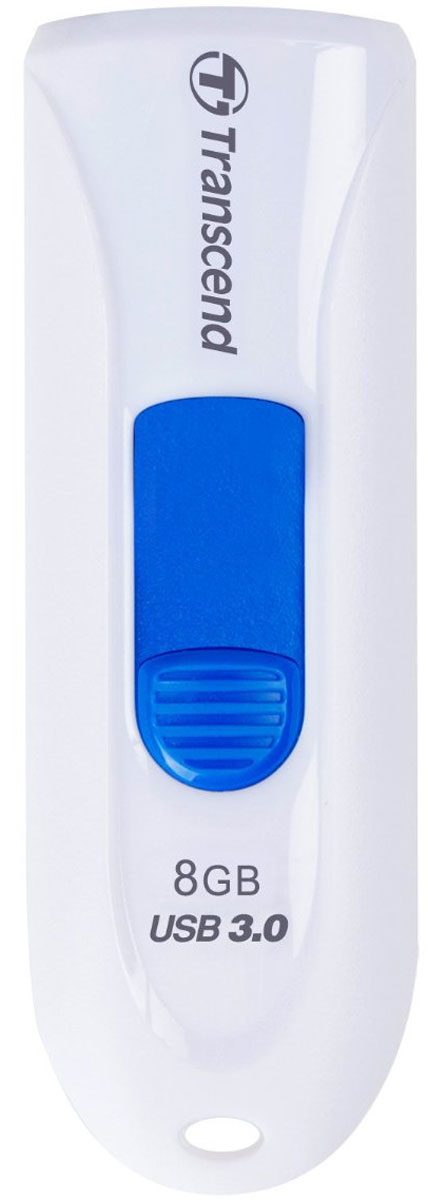 Transcend JetFlash 790 8GB, White Blue USB-накопительTS8GJF790W Transcend JetFlash 790 8GB, White Blue USB-накопительTS8GJF790WФлеш-накопитель Transcend JetFlash 790 оснащен выдвижным разъемом USB, что помогает сохранить данные от повреждения во время транспортировки. Просто нажмите цветной ползунок, чтобы выдвинуть разъем . JetFlash 790 поддерживает высокоскоростной интерфейс USB 3.0 и имеет большую емкость, что крайне удобно для хранения информации. Флешка с ярким и стильным дизайном привлечет внимание, а благодаря компактным размерам она будет с вами везде, куда бы вы не отправились! Пропускная способность интерфейса: 5000 Мбит/сек Индикаторы: питание, активность Совместимость: Windows 2000 / ME / XP/ Vista / 7 / 8; Mac OS 9.0, Linux Kernel 2.4.2