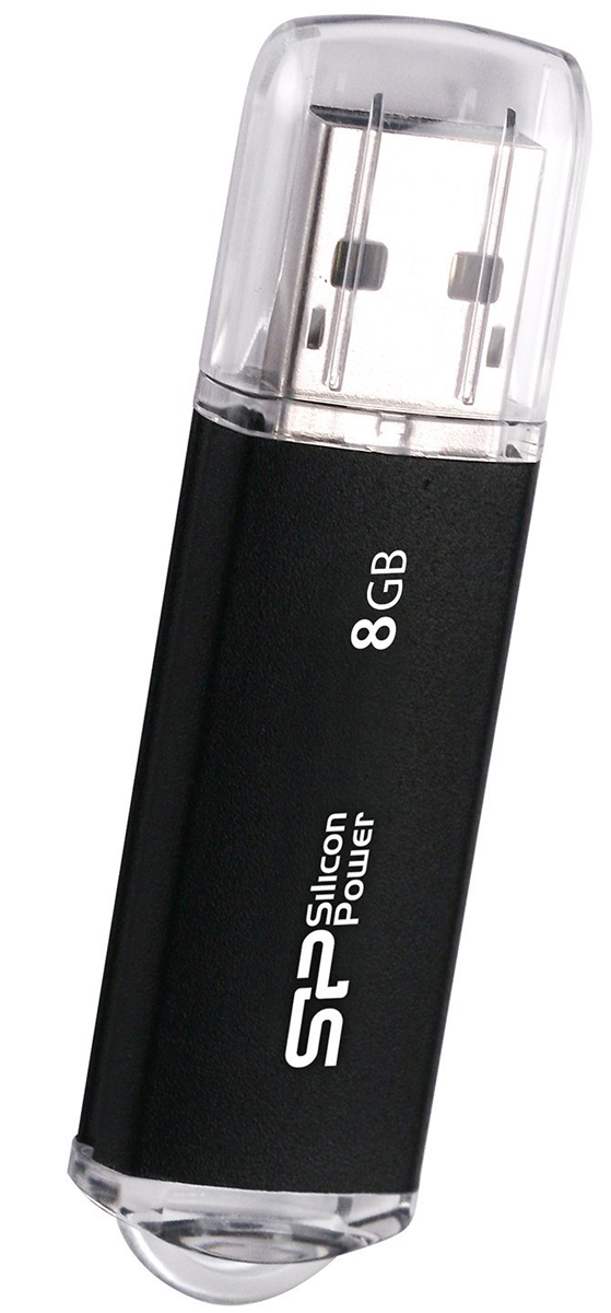 Silicon Power Ultima II l-Series 8GB, Black USB-накопительSP008GBUF2M01V1K Silicon Power Ultima II l-Series 8GB, Black USB-накопительSP008GBUF2M01V1KUSB-накопитель Silicon Power Ultima II l-Series имеет современный алюминиевый корпус с матовой поверхностью, защищенной от царапин и отпечатков пальцев. LED-индикация показывает статус работы. Благодаря системе Рlug and play накопитель не требует внешних источников питания. Совместим со стандартом RoHS. Бесплатная загрузка программного обеспечения SP Widget с 7 основными функциями для максимизации работы USB накопителя.