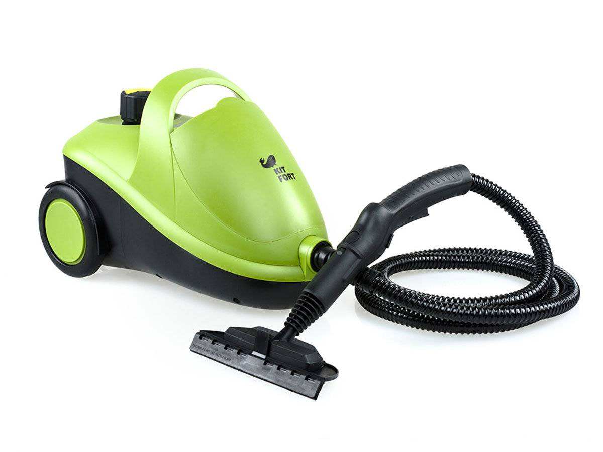 Kitfort KT-905 пароочистительKT-905 Kitfort KT-905 пароочистительKT-905Пароочиститель - многофункциональный аппарат, способный заменить моющий пылесос, дезинфектор, стеклоочиститель, отпариватель для тканей. Используя силу горячего пара, пароочиститель великолепно очищает любые поверхности и обеспечивает деликатную глажку вещей. Прибор очень удобен в использовании, и работа с ним не требует от пользователя каких-то особых навыков и умений. Устройство безопасно для здоровья человека и не приносит вреда окружающей среде. Горячий пар под давлением может удалять грязь, жир и известковые отложения с различных поверхностей, убивать патогенные микроорганизмы, бактерии и домашних клещей, которые могут вызывать аллергические реакции и астму. Сухой пар быстро испаряется, не оставляя следов влаги на поверхности. При очистке поверхностей паром не требуется применения химических чистящих средств, что улучшает экологию дома, и также позволяет сэкономить на покупке чистящих средств. Kitfort КТ-905 имеет классическую напольную компоновку корпуса. В комплекте...
