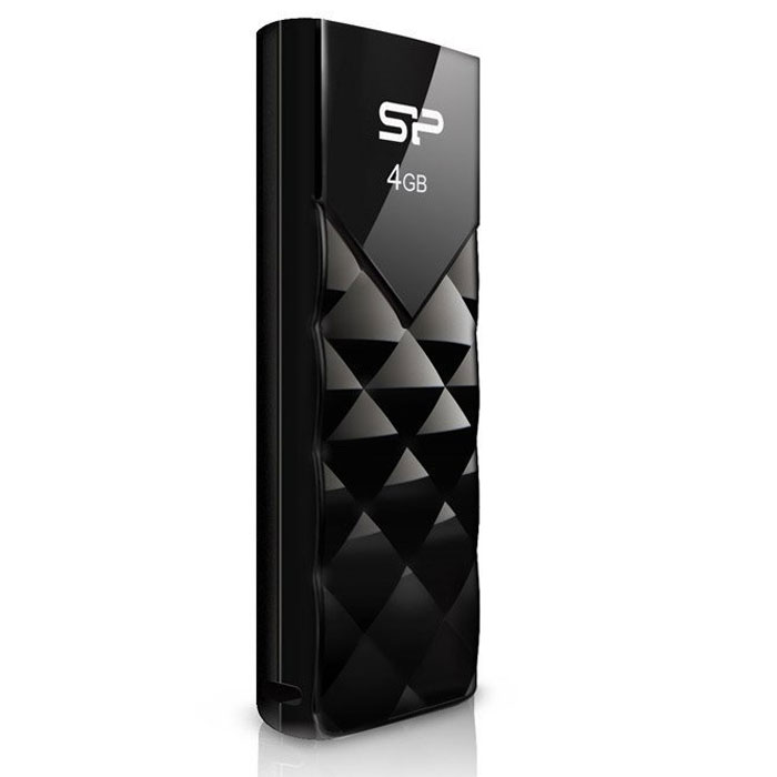 Silicon Power Ultima U03 4GB, Black USB-накопительSP004GBUF2U03V1K Silicon Power Ultima U03 4GB, Black USB-накопительSP004GBUF2U03V1KЭлегантный дизайн SP Ultima U03 отличается простотой и классическим стилем. Лицевая сторона корпуса напоминает сверкающие грани кристалла. Новый накопитель также оснащен выдвижным коннектором для удобства пользователей. Стильный Ultima U03 позволяет пользователям удобно хранить и использовать данные. Накопитель оснащен встроенным LED индикатором на лицевой стороне для отображения статуса передачи данных.