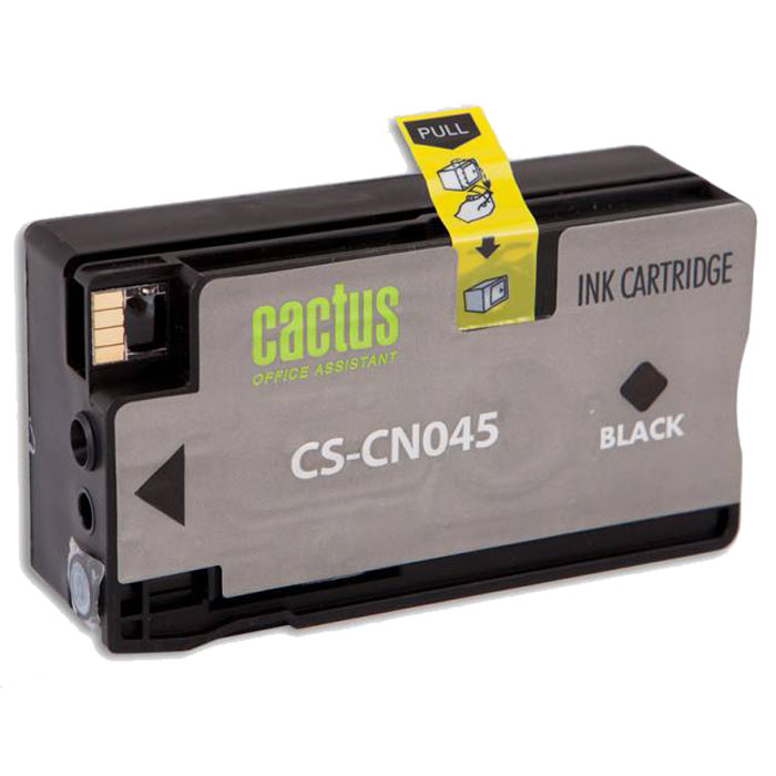 Cactus CS-CN045, Black струйный картридж для HP OfficeJet Pro 8100/ 8600CS-CN045 Cactus CS-CN045, Black струйный картридж для HP OfficeJet Pro 8100/ 8600CS-CN045Картридж Cactus CS-CLI451BK для струйных принтеров HP. Расходные материалы Cactus для монохромной печати максимизируют характеристики принтера. Обеспечивают повышенную чёткость чёрного текста и плавность переходов оттенков серого цвета и полутонов, позволяют отображать мельчайшие детали изображения. Обеспечивают надежное качество печати.