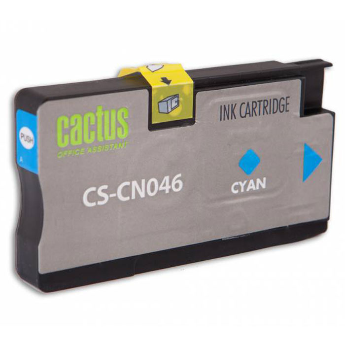 Cactus CS-CN046, Cyan струйный картридж для HP OfficeJet Pro 8100/ 8600CS-CN046 Cactus CS-CN046, Cyan струйный картридж для HP OfficeJet Pro 8100/ 8600CS-CN046Картридж Cactus CS-CN046 для струйных принтеров HP. Расходные материалы Cactus для печати максимизируют характеристики принтера. Обеспечивают повышенную четкость изображения и плавность переходов оттенков и полутонов, позволяют отображать мельчайшие детали изображения. Обеспечивают надежное качество печати.