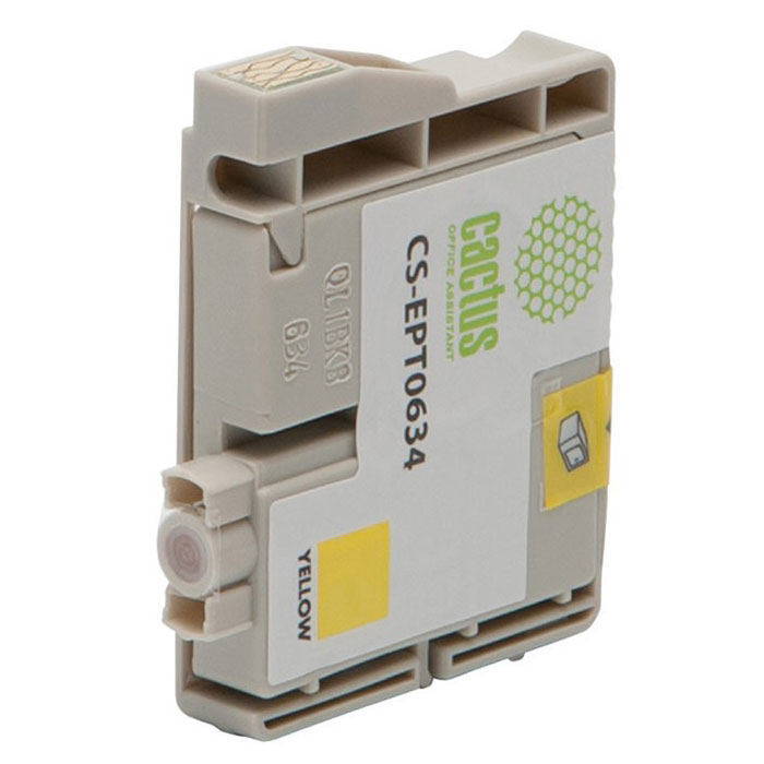 Cactus CS-EPT0634, Yellow струйный картридж для Epson Stylus C67 Series/ C87 Series/ CX3700/ CX4100CS-EPT0634 Cactus CS-EPT0634, Yellow струйный картридж для Epson Stylus C67 Series/ C87 Series/ CX3700/ CX4100CS-EPT0634Картридж Cactus CS-EPT0634 для струйных принтеров Epson. Расходные материалы Cactus для печати максимизируют характеристики принтера. Обеспечивают повышенную четкость изображения и плавность переходов оттенков и полутонов, позволяют отображать мельчайшие детали изображения. Обеспечивают надежное качество печати.
