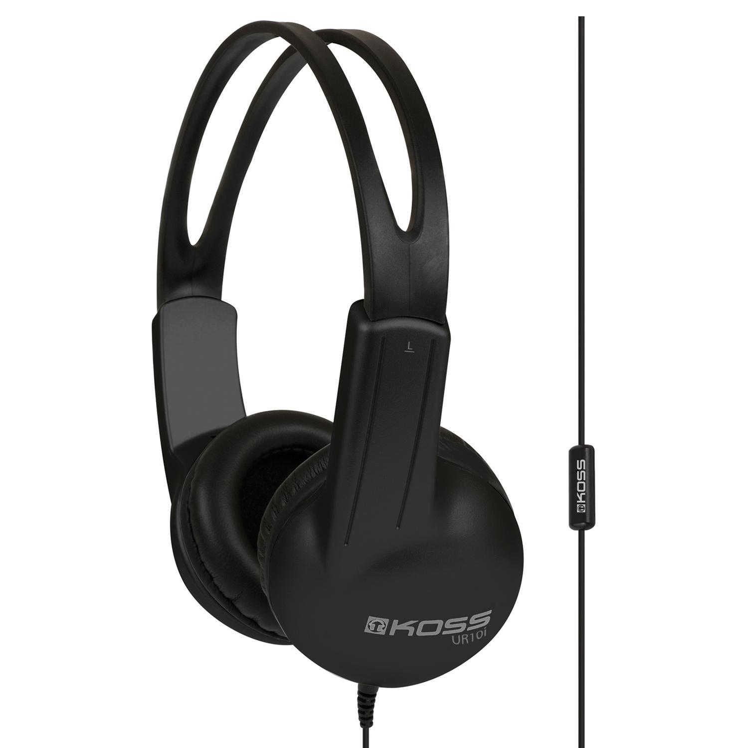 Koss UR10i гарнитура21299184516 Koss UR10i гарнитура21299184516KOSS UR10i – портативные дуговые наушники с функцией гарнитуры, обеспечивающие детализированное чистое звучание и глубокие басы. Они отлично подходят как для «домашнего» использования, так и для работы с портативной техникой. Амбушюры KOSS UR10i, сделанные из мягкого кожзаменителя, обеспечивают максимальную звукоизоляцию и комфорт.