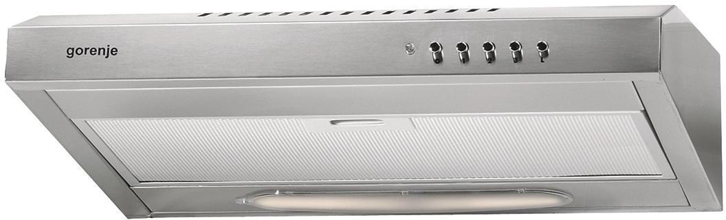 Gorenje DU6345E встраиваемая вытяжка180937 Gorenje DU6345E встраиваемая вытяжка180937Благодаря своему эффектному минималистичному дизайну с характерными прямоугольными формами этот вытяжной вентилятор придаст интерьеру вашей кухни неброскую элегантность и прекрасно впишется над любой варочной поверхностью. Лампа мощностью в 40 Вт и не только подсветит рабочее место, но и может использоваться как дополнительное освещение кухни.