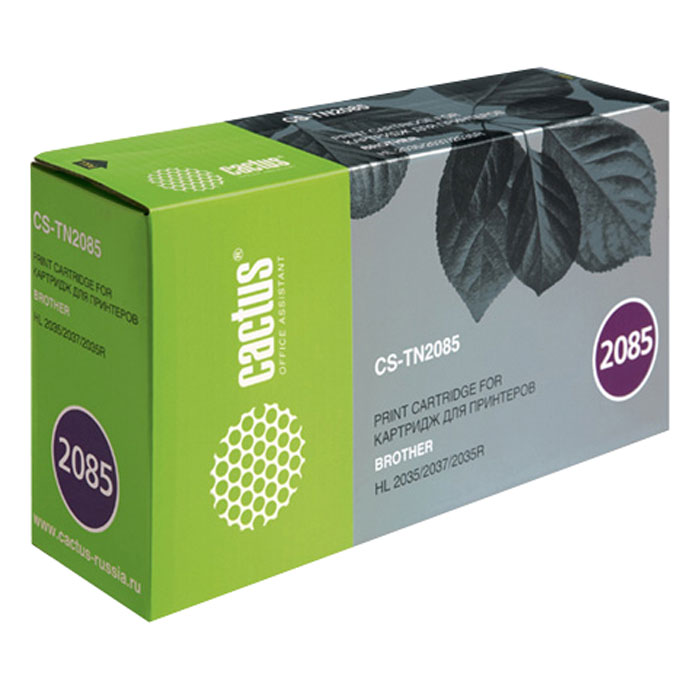 Cactus CS-TN2085, Black тонер-картридж для Brother HL-2035RCS-TN2085 Cactus CS-TN2085, Black тонер-картридж для Brother HL-2035RCS-TN2085Картридж Cactus CS-TN2085 для лазерных принтеров Brother. Расходные материалы Cactus для лазерной печати максимизируют характеристики принтера. Обеспечивают повышенную чёткость чёрного текста и плавность переходов оттенков серого цвета и полутонов, позволяют отображать мельчайшие детали изображения. Обеспечивают надежное качество печати.