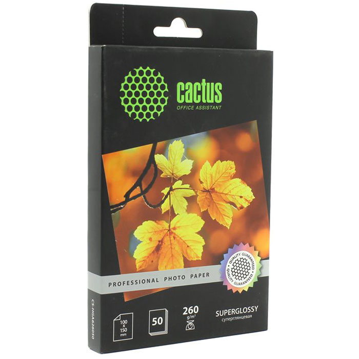 Cactus CS-HGA626050 Professional суперглянцевая фотобумагаCS-HGA626050 Cactus CS-HGA626050 Professional суперглянцевая фотобумагаCS-HGA626050Суперглянцевая фотобумага Cactus CS-HGA626050 Professional. Запечатлевайте лучшие мгновения вашей жизни в сочных и насыщенных цветах. Представляйте яркие и красочные презентации. Наслаждайтесь отпечатками высочайшего качества. Суперглянцевая бумага Cactus - это бумага класса премиум. Зеркальный глянец придаст вашим отпечаткам вид рекламной фотографии, а яркая белизна позволит передать сочность и насыщенность цветов. Произведенная на высокотехнологичной полимерной основе она полностью влагонепроницаема. Суперглянец от Cactus превращает любую вашу фотографию в произведение фотографического искусства. Белизна бумаги: 95% - 98% Предназначена только для струйных принтеров