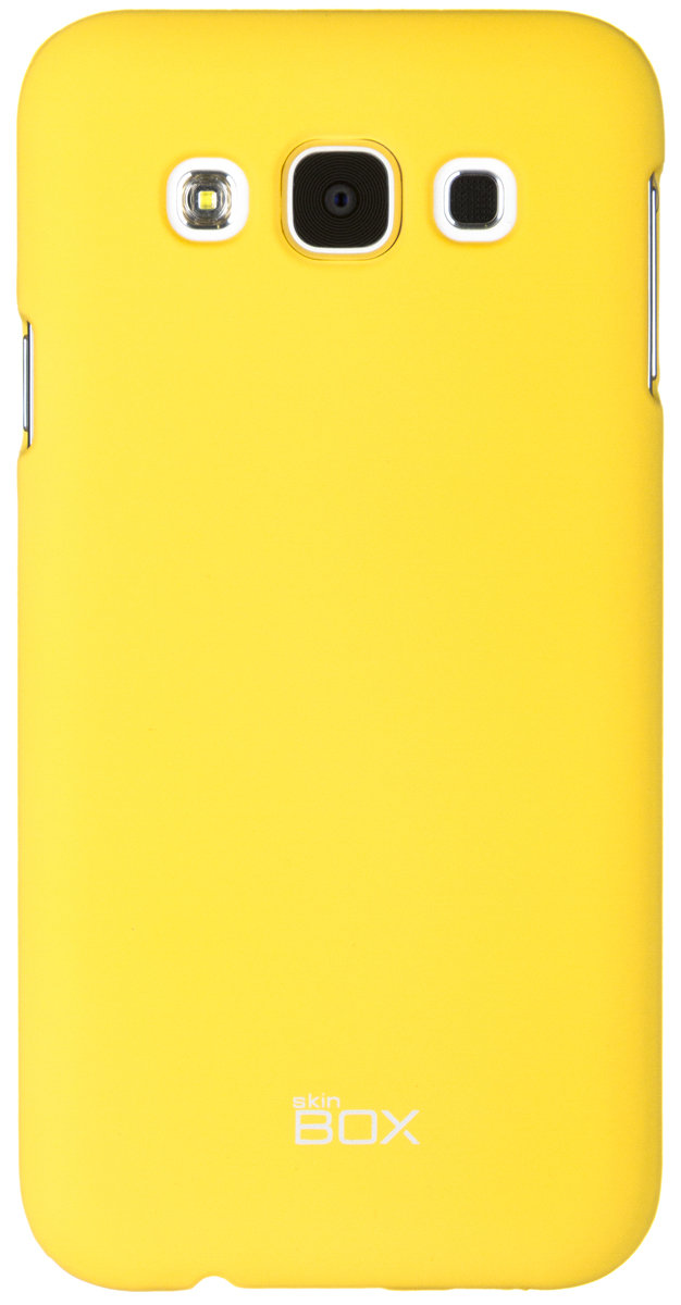 Skinbox 4People чехол для Samsung Galaxy E5, YellowT-S-SGE5-002 Skinbox 4People чехол для Samsung Galaxy E5, YellowT-S-SGE5-002Чехол - накладка Skinbox 4People для Samsung Galaxy E5 бережно и надежно защитит ваш смартфон от пыли, грязи, царапин и других повреждений. Чехол оставляет свободным доступ ко всем разъемам и кнопкам устройства. В комплект также входит защитная пленка на экран.