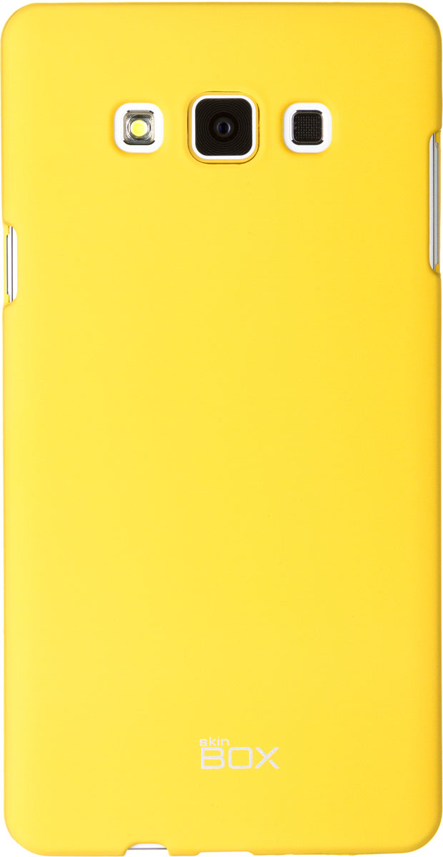 Skinbox 4People чехол для Samsung A700 Galaxy A7, YellowT-S-SGA700-002 Skinbox 4People чехол для Samsung A700 Galaxy A7, YellowT-S-SGA700-002Чехол - накладка Skinbox 4People для Samsung Galaxy A7 бережно и надежно защитит ваш смартфон от пыли, грязи, царапин и других повреждений. Чехол оставляет свободным доступ ко всем разъемам и кнопкам устройства. В комплект также входит защитная пленка на экран.