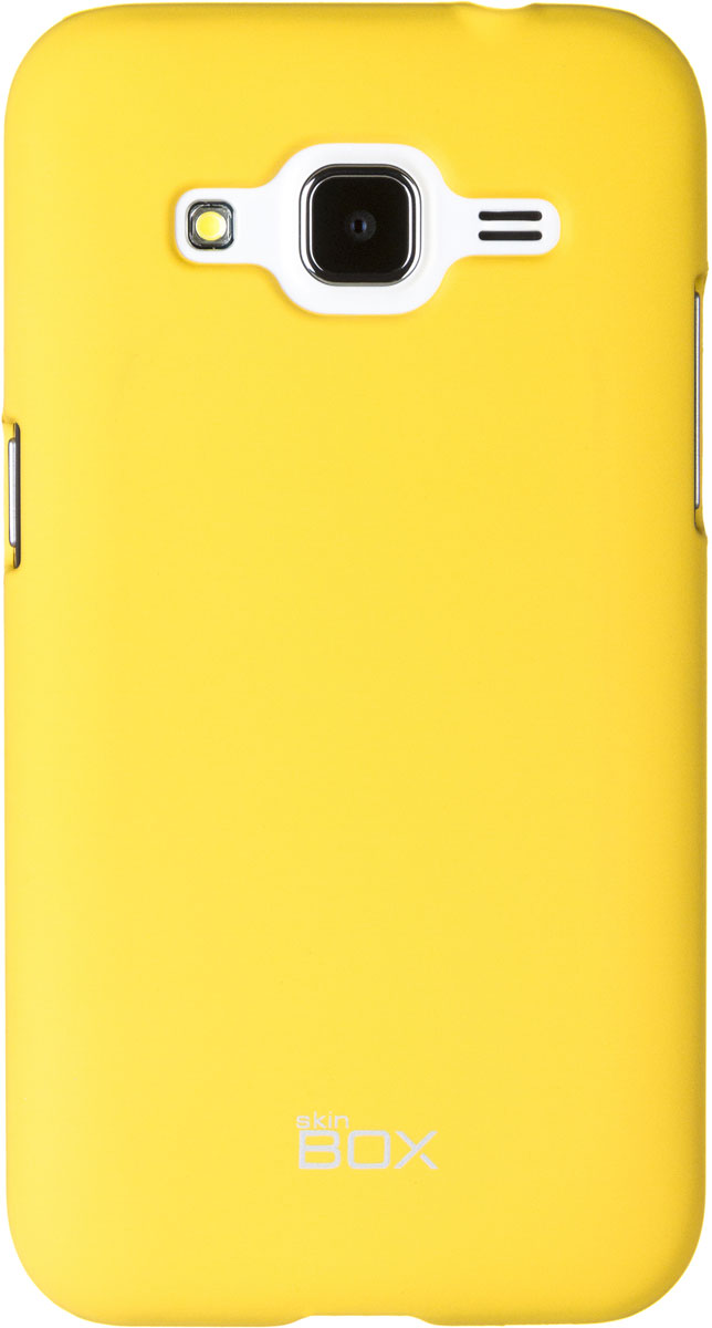 Skinbox 4People чехол для Samsung G360 Galaxy Core Prime, YellowT-S-SG360-002 Skinbox 4People чехол для Samsung G360 Galaxy Core Prime, YellowT-S-SG360-002Чехол - накладка Skinbox 4People для Samsung Galaxy Core Prime бережно и надежно защитит ваш смартфон от пыли, грязи, царапин и других повреждений. Чехол оставляет свободным доступ ко всем разъемам и кнопкам устройства. В комплект также входит защитная пленка на экран.